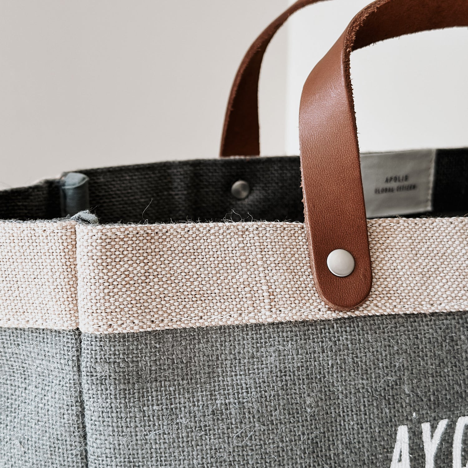 AYDRY &amp; Co. x APOLIS MARKET BAG - GRAY