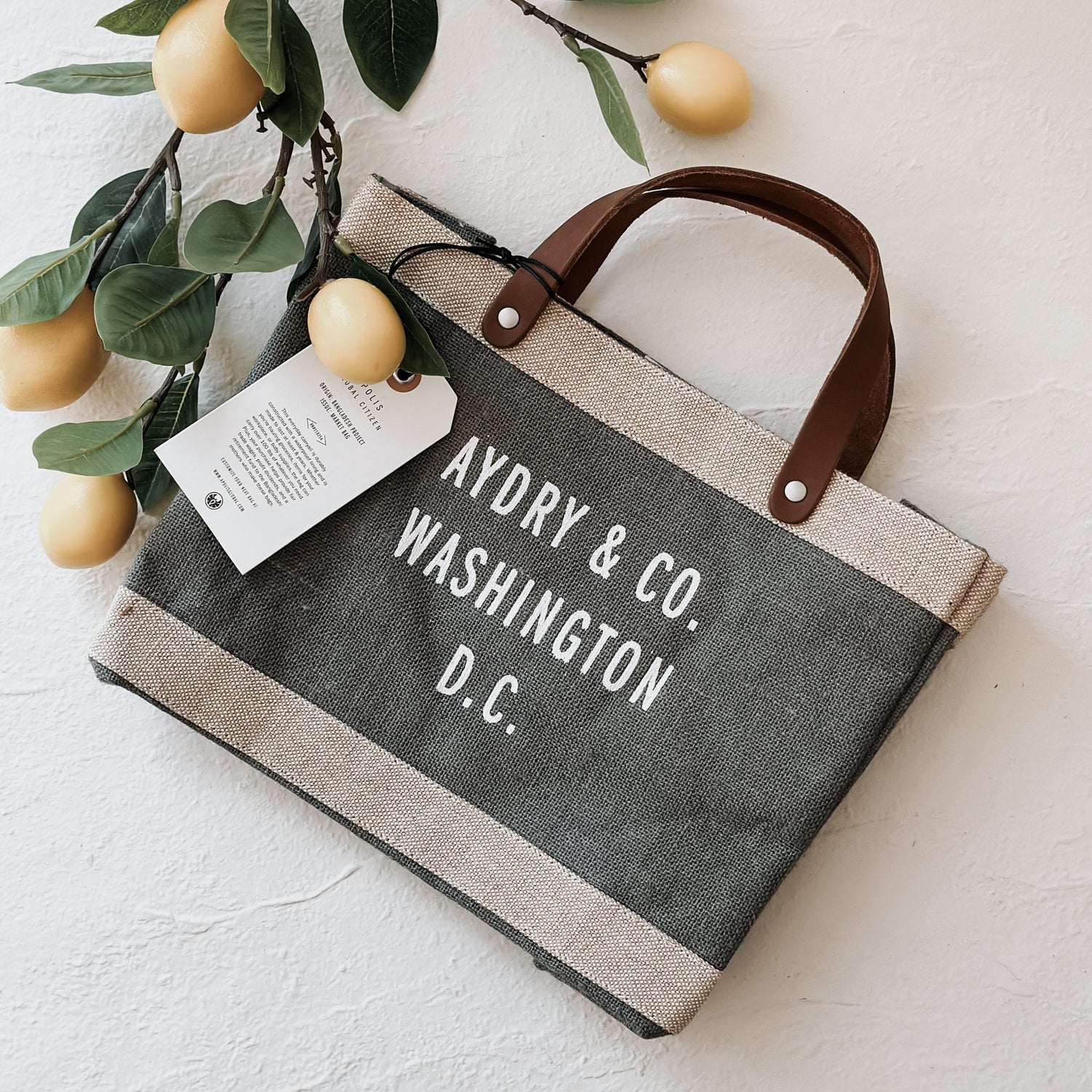 AYDRY &amp; Co. x APOLIS MARKET BAG - GRAY